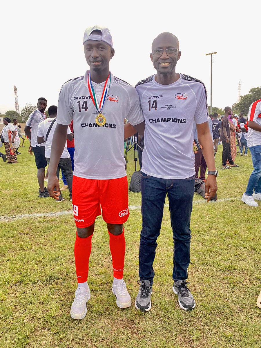RealDeBanjulFC's tweet photo. WATCH-OUT: Our able 2nd Vice President, Mr. Bakary K. Jammeh and midfielder, Samba Jallow will be guests on GRTS’ Breakfast Show this morning from 10:00am, where they’ll be talking about our successful season and more.

#rdb #back2back #champions14 #thewhites #realdebanjul https://t.co/YRkP12ylCx