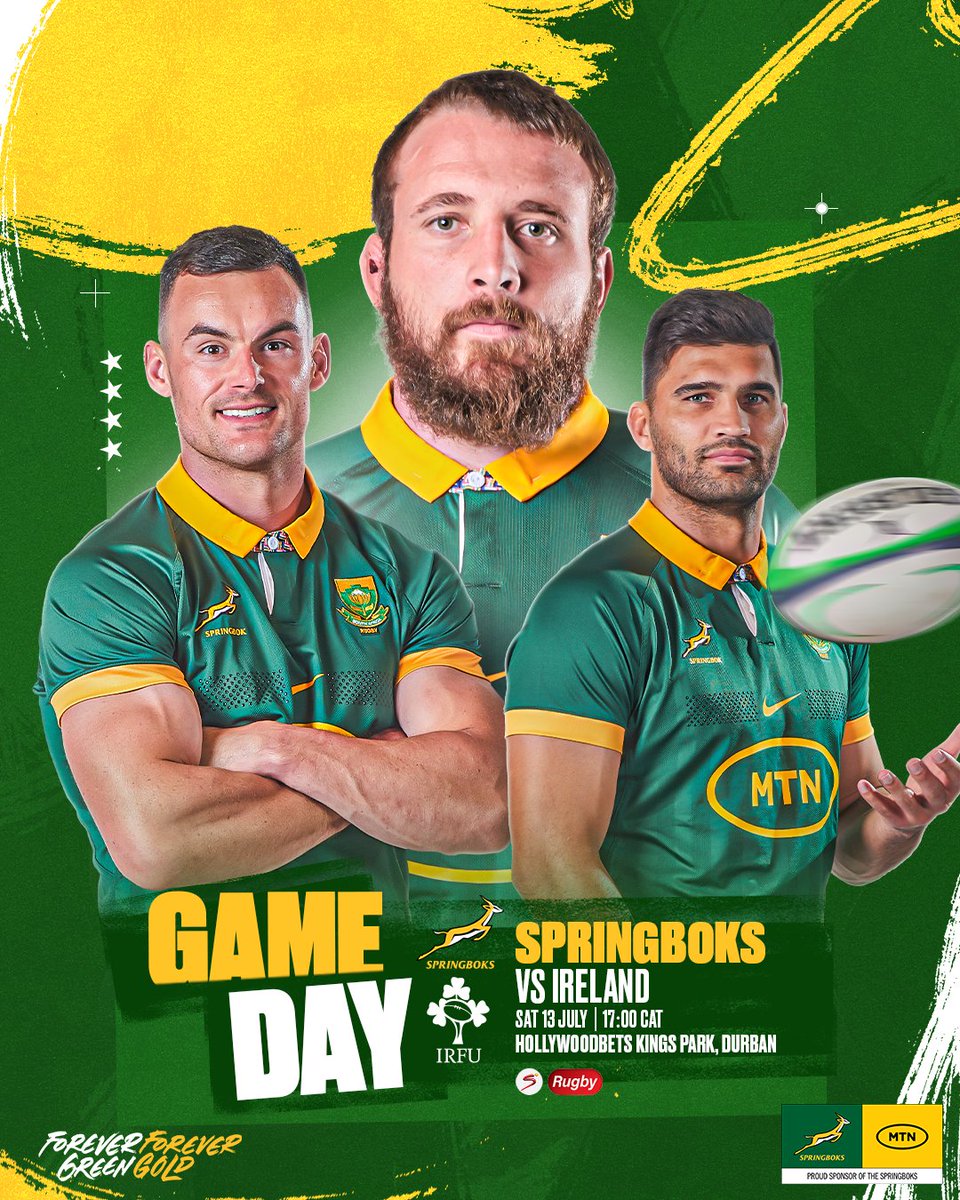 Springboks's tweet photo. It’s all been leading to this! 🙌

🇿🇦, get ready!

Check out the digital match programme here: https://t.co/JwFhXIpPD0

#ForeverGreenForeverGold 
#Springboks https://t.co/f2m8UHS6T5