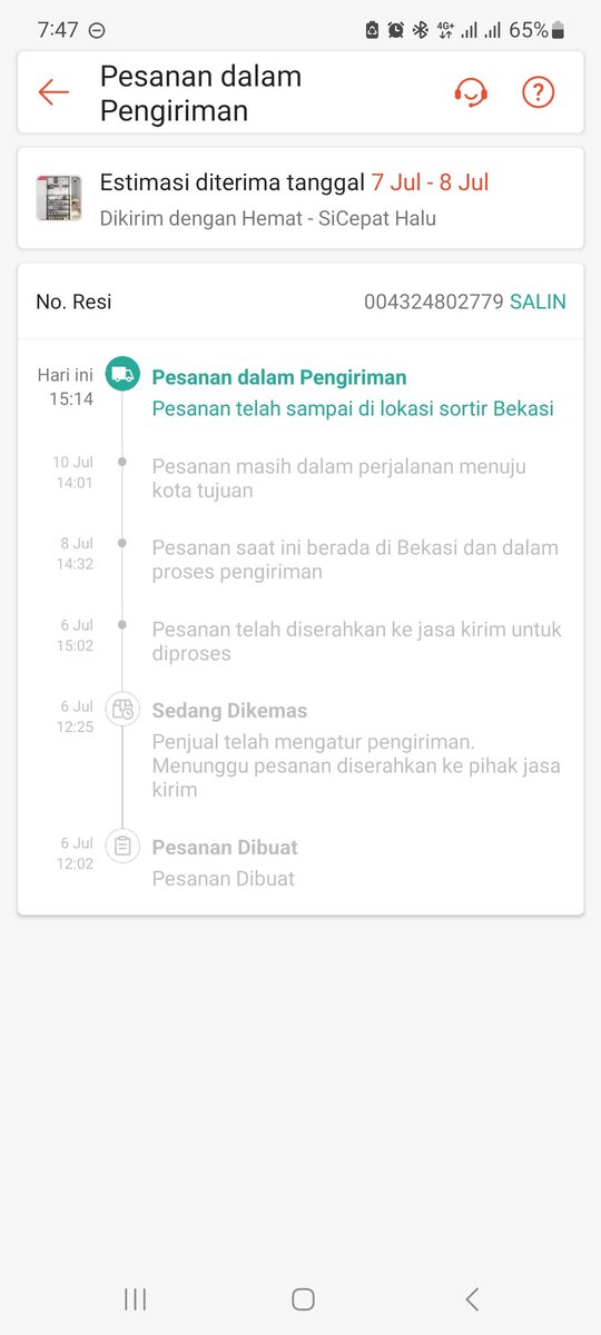 ryandannyk's tweet photo. Mantappp sicepat halu @sicepat_ekspres ga sampe2 paket saya. Sudah complaint via call ga bisa. complaint via email jawaban template dalam proses mulu 🤣.  cuma namanya aja yg "sicepat" tapi performanya lambat #sicepat #tapilambat https://t.co/tJa6bYExl3