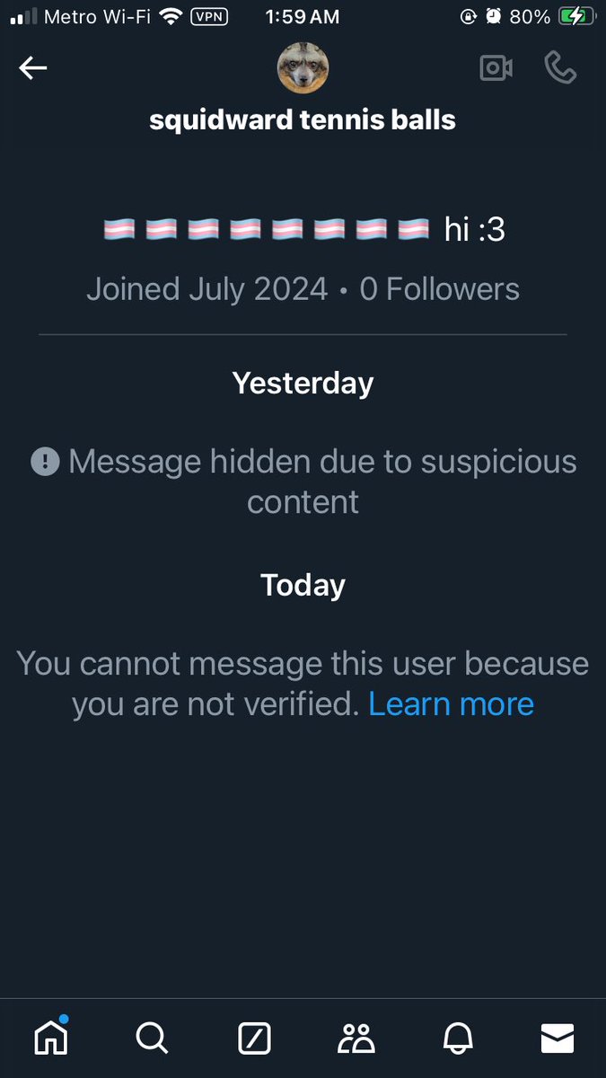 KUYAMlN's tweet photo. @SquidwardBalIs why did u dm my main and then immediately block me 😭 are u like a pussy or something https://t.co/7XToFId3xv