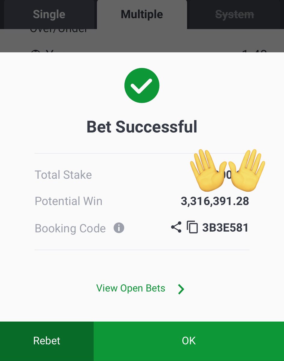 Debbycounty0's tweet image. 937odd
@SportyBet 
#Bettingcode