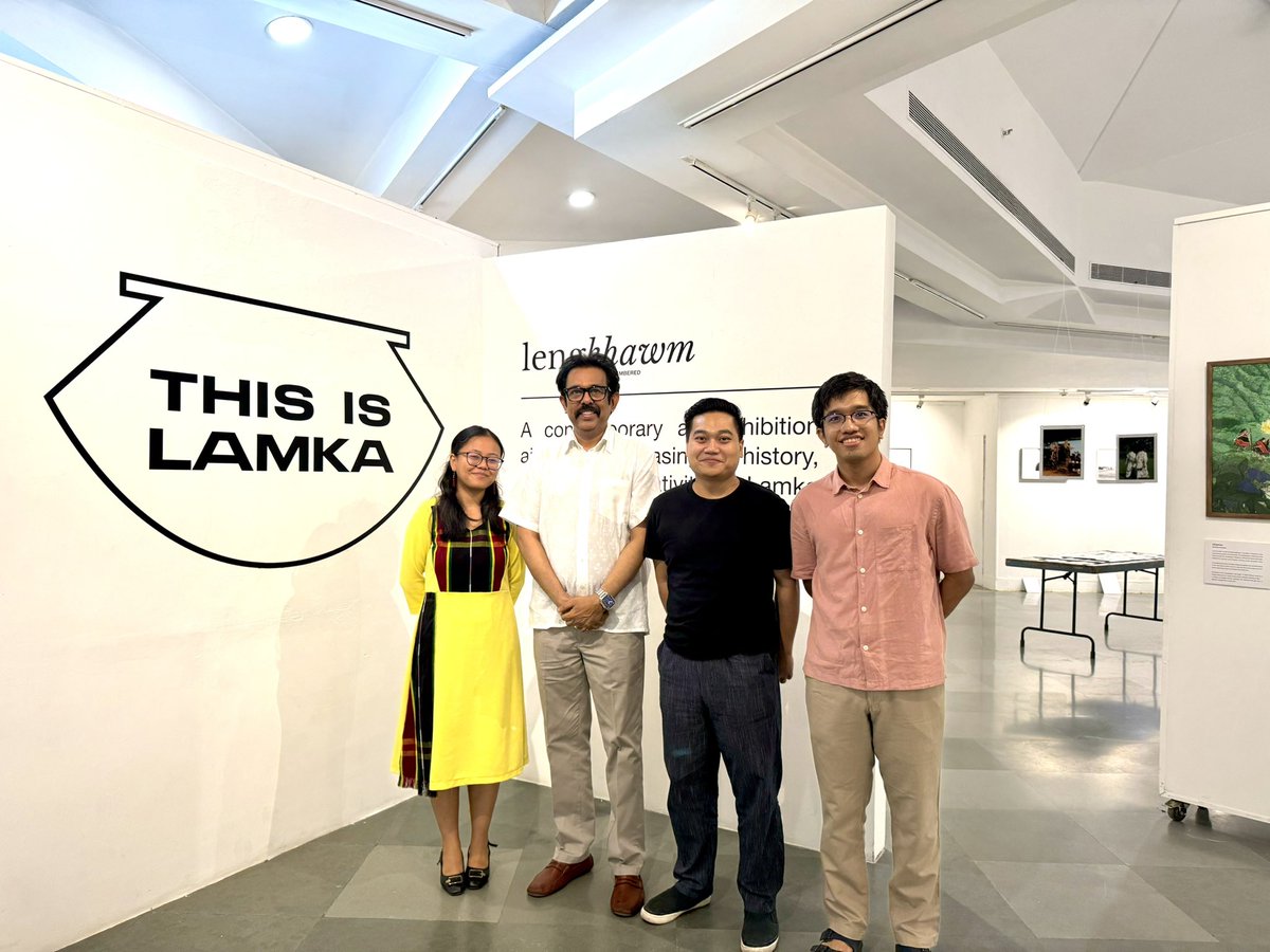 rohitksingh's tweet photo. Super impressed at the contemporary art exhibition showcasing the history, culture, and creativity of Lamka, a town in Manipur’s Churachandpur district. Featuring local young artists, designers &amp; writers, it made me nostalgic - I worked there 34 years ago as a young IAS officer. https://t.co/8a3kktoSd8