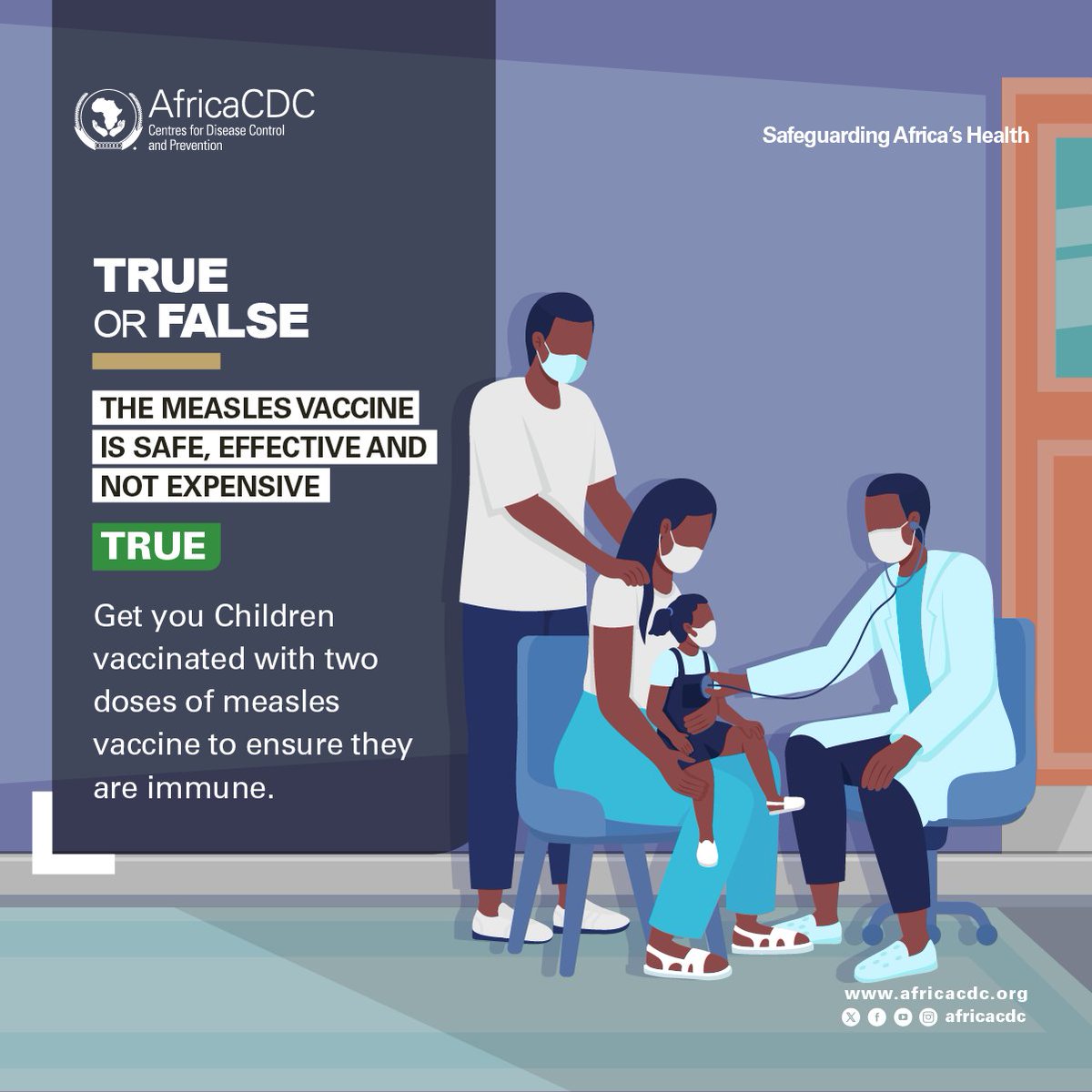 True or False. ➡️The measles vaccine is safe, effective and not expensive⁉️