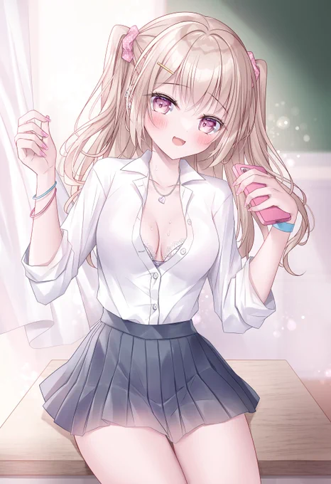 「今日も暑いね」 