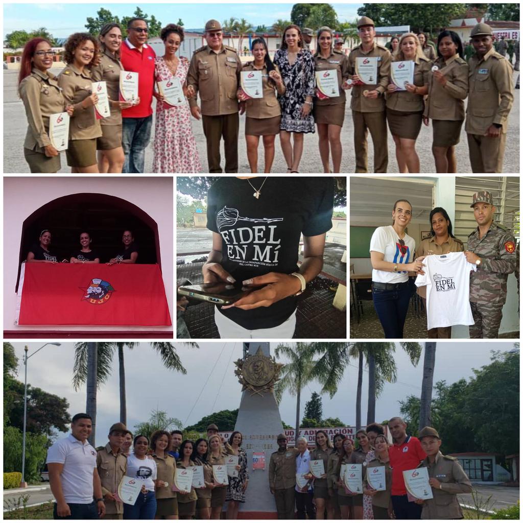 LogVanguardia's tweet photo. Al decir del dirigente UJC de las FAR "(...) Aquí no se puede cansar nadie, hay mucha campaña que avivar, un país que alentar y millones de proyectos por realizar. Eso solo se logra con el empuje de la juventud comunista, y las FAR, en eso, tiene que ser protagonista" #JovenFAR60 https://t.co/MsaKOXKQwn