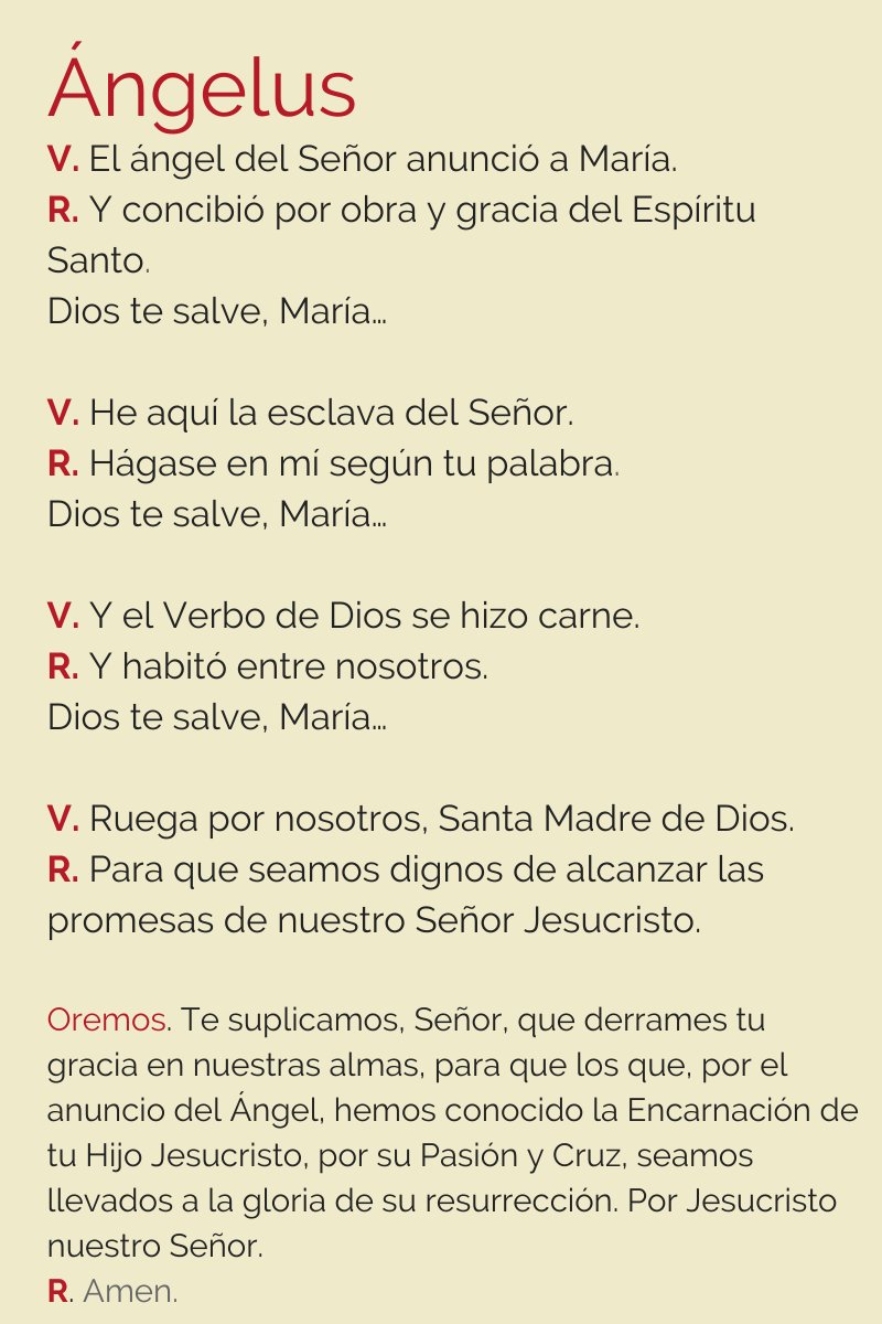 🕛 Cada mediodía, muchos católicos en todo el mundo hacen una pausa en lo que están haciendo y se acuerdan de la Virgen.

¿Conoces el Ángelus y cómo se reza? opusdei.org/es-es/article/…