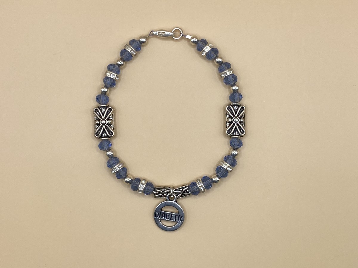 DiabeticJewels's tweet photo. 💎Blue sparkle and silver tone crosses on this unique diabetic medical alert bracelet 💎

Head over to the website to browse for this &amp; other handcrafted bracelets and other jewellery.
https://t.co/7fYC2Sj5KJ

#type1diabetes #t1d #type2diabetes #MedicalID #medicalalert #GBDoc https://t.co/IPmnYF74X0