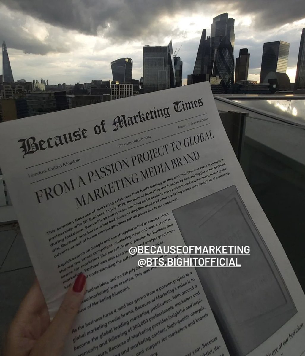 The Because of Marketing Times 🗞️