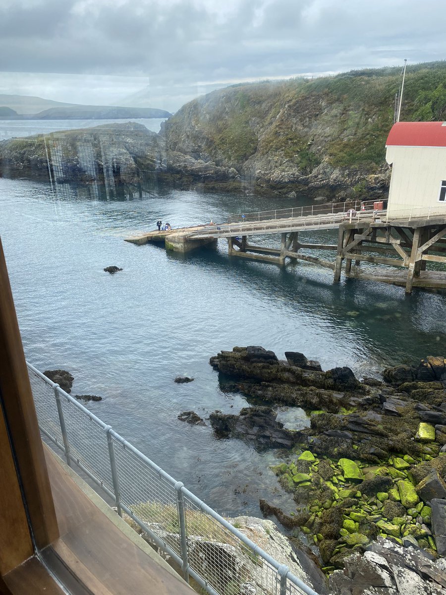 anecdotalDeb's tweet photo. The former and now present lifeboat stations at St Justinian, Pembrokeshire. #StJustinian #Pembrokeshire #Lifeboat #RNLI https://t.co/m76sZbZJD6
