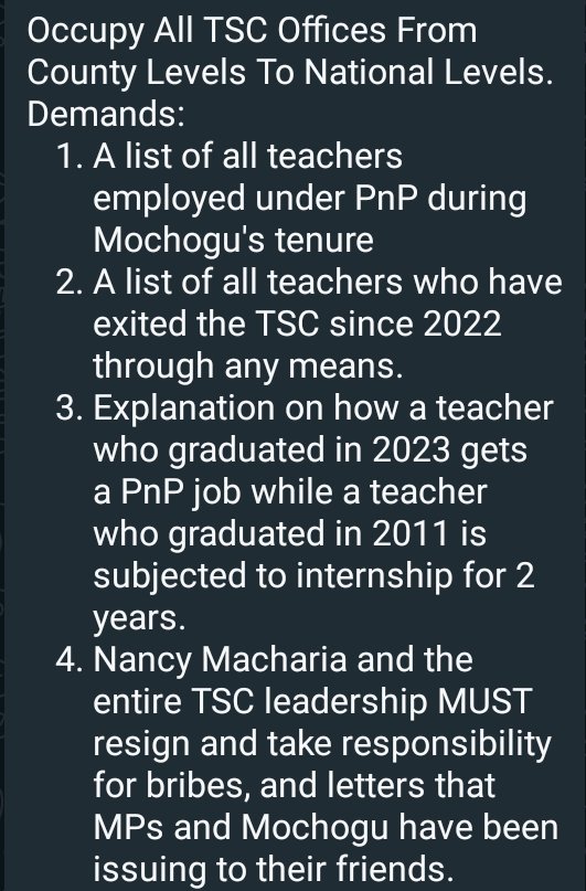 Teachers are an integral part of our society. Without them, there would be no doctors, lawyers, accountants, and journalists, just to mention a few.

JSS teachers MUST be employed. 

All teachers receive my ❤️ 
<a href="/koge_faith43149/">Queen 👑 Simba</a>
#RutoMustGo #AngukaNayo #OccupyTSC <a href="/TSC_KE/">TSC</a>
<a href="/Am_Jeffa/">MULEI</a>
