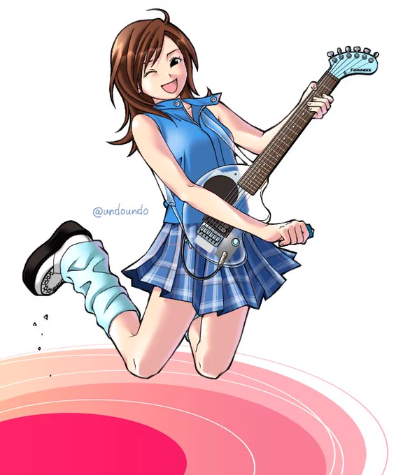 これは大昔ハロプロ絵を描いてた時期に描いた青色7の石川梨華ちゃん。抱えているのはスケルトンZO-3。ZO-3はいつか欲しいと思い続けて何年も何年も経ってしまった…フェルナンデスが倒産するとは…#ハロプロFA 