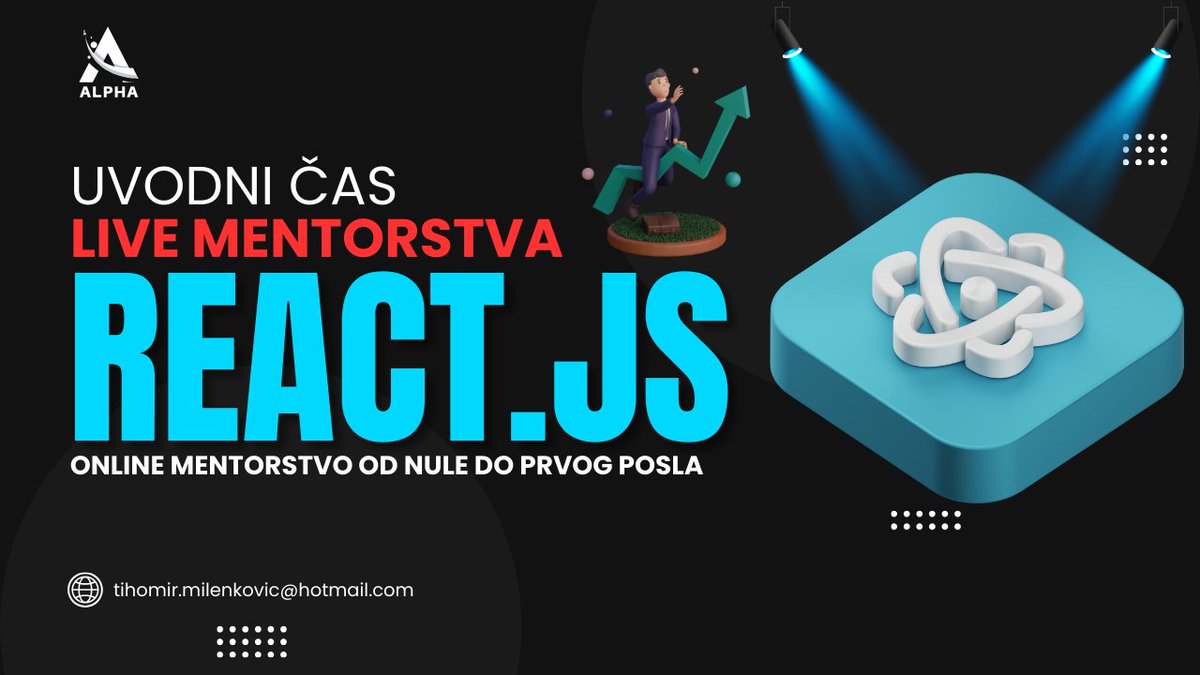 AlphaCode25's tweet image. 🎥 Novi video na YouTube kanalu: Postani React Developer! 🎥
U prvom terminu pokrivamo:
✅ Uvod u React
✅ Instalacija pomoću Vite
✅ Osnove komponente
✅ JSX sintaksu
✅ Props
Pogledajte video ovde: youtu.be/hvCp74r6F3k
#reactjs #javascript #onlinementorstvo