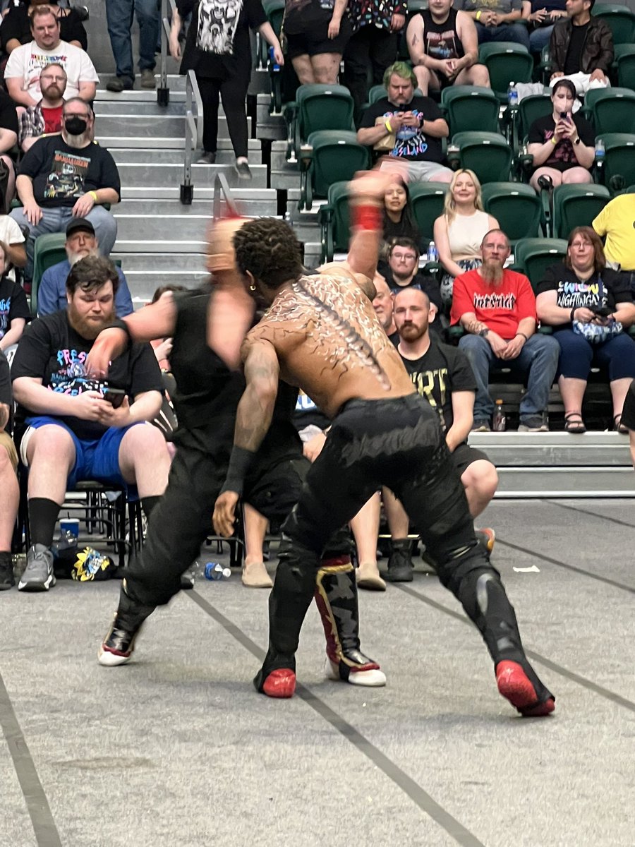 wildcatgirl82's tweet photo. .@IamLioRush’s Blackheart is the best character on the indies and I will die on that hill. #CombatClashPDX #HEIsBeautiful https://t.co/Pdi65EuiT0