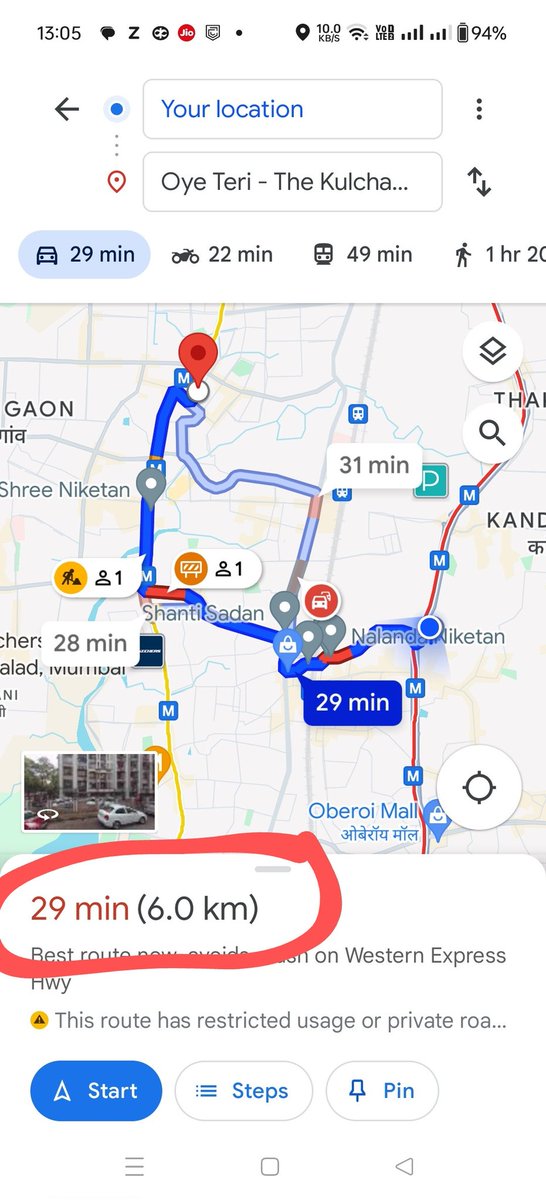 Jerrynomy's tweet photo. @zomato You really think bumping up kms (6km to 7.5km) to get delivery charges will fly so easily?? What's wrong with you guys? And then I ordered the same stuff from @Swiggy which covered it under 5kms.. https://t.co/GDCkvuxgmb