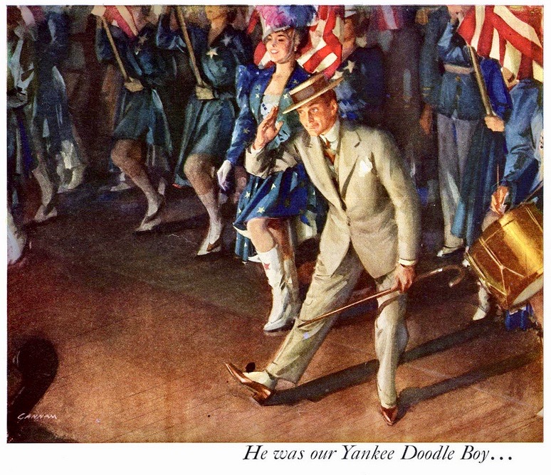 LRonLacy's tweet photo. #OTD in 1954
🧵👇
‘He was our Yankee Doodle Boy. . .’
Illustration by John Gannam (1907-1965)
#illustration #illustrationart #illustrationartists #JohnGannam #GeorgeMCohan #musicaltheatre #musicals https://t.co/5OSmI7flEE