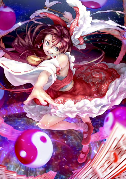 東方「夢想天生#東方Project #博麗霊夢 」|miu_peace(wakichi)のイラスト