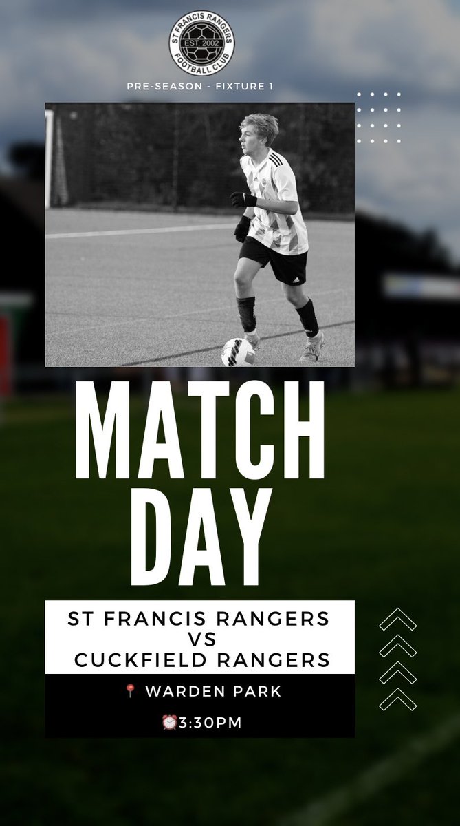 ‼️PRE-SEASON : FIXTURE 1 ‼️

🆚<a href="/CuckfieldFc/">Cuckfield Rangers FC ⚽️</a> 

📍Warden Park 

⏰ 3:30PM

#UTR