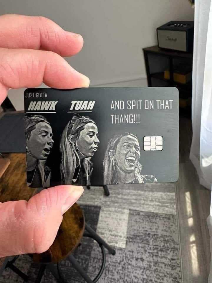 Rowlands2019's tweet photo. Just gotta give them the HAWK TUAH and spit on that thang!!! https://t.co/XTRpIrzrZM