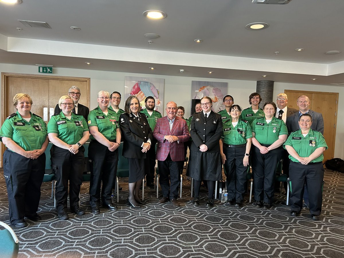 Markatthefarm's tweet photo. That’s a wrap for Grand Council for 2024. 
Outstanding group of leaders coming together to advance the work of St John; helping the sick and poor. Thank you @stjohncymru for great organisation and the warm Welsh welcome and to the @StJohnINTL team for the huge effort! https://t.co/DKwgJUChzg