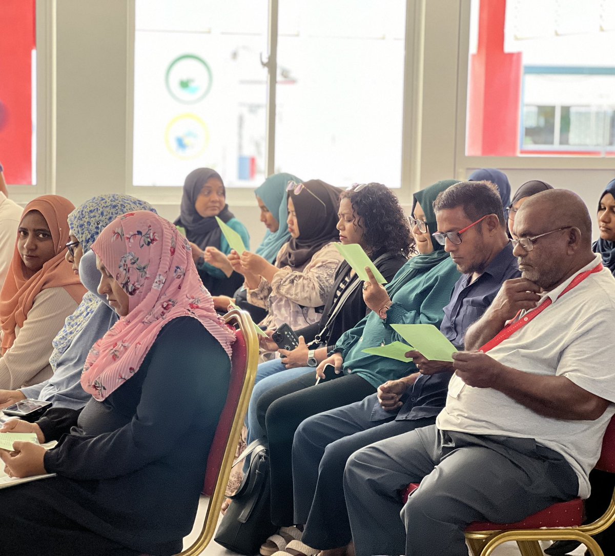mnuhc's tweet photo. Information session on courses offered at MNU Hithadhoo Campus to Maradhoo School staff. 

#Augustintakes2024 #GaumuBinaakurun #studyatMNU #1universityinthemaldives #NationBuildingSince1973 https://t.co/FY2zpCZMDy