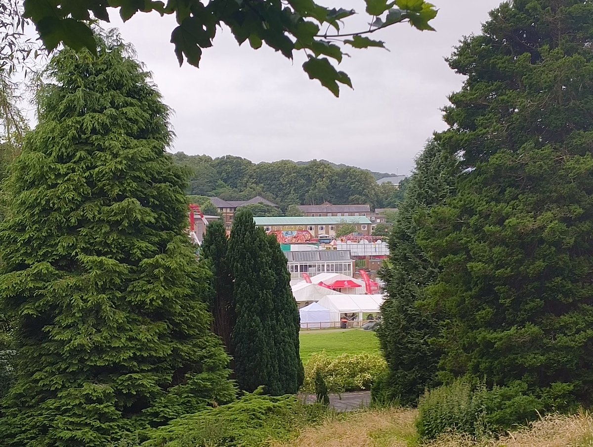 clairedonlan's tweet photo. View first thing this morning of the old racecourse set up for Durham Miners Gala Big Meeting @DurhamGala #Durham https://t.co/JokHJzuOxF
