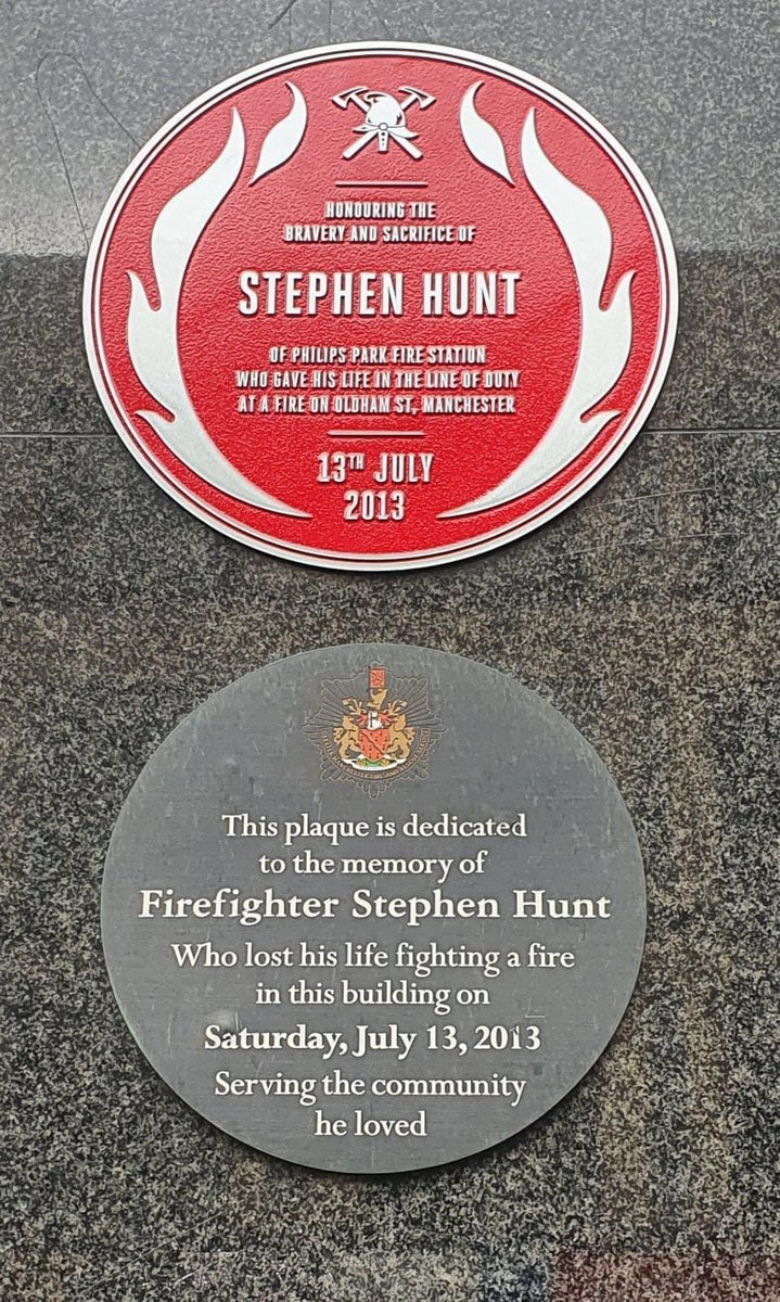FBUManchester's tweet photo. Today is the anniversary of losing our friend and brother Stephen Hunt.
We must never forget the ultimate sacrifice he made in the line of duty serving the community he loved.
Stephen is missed by everyone
#RIPStephen #firefighter #friend #brother #FBU https://t.co/ApLTRAqg7K