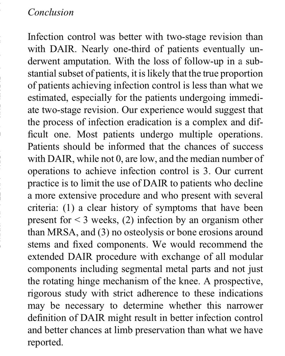 For Orthopedics. As collaborated study with MD Anderson Cancer Center/USA, and participated by Dr Humaid Al Farii <a href="/HumaidAlFarai/">حميد الفرعي</a> from SQUH group. 

They published a paper about the effectiveness of DAIR procedure for PJI tumor prosthesis. It is a unique pathology. Worth to read.