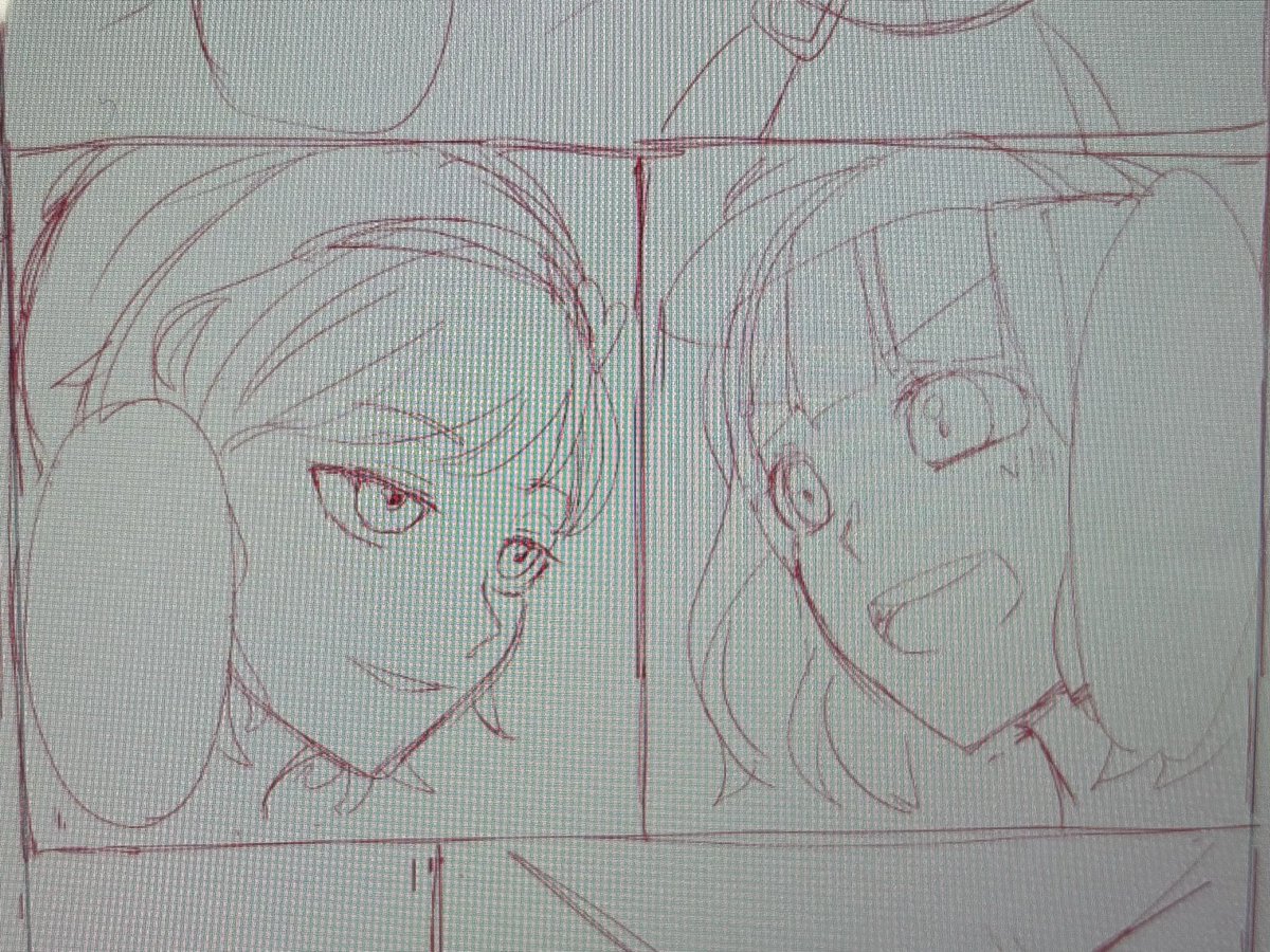 顔面描くのしか楽しくないです
ネームあと数ページのはずです、、、たしけて、、 