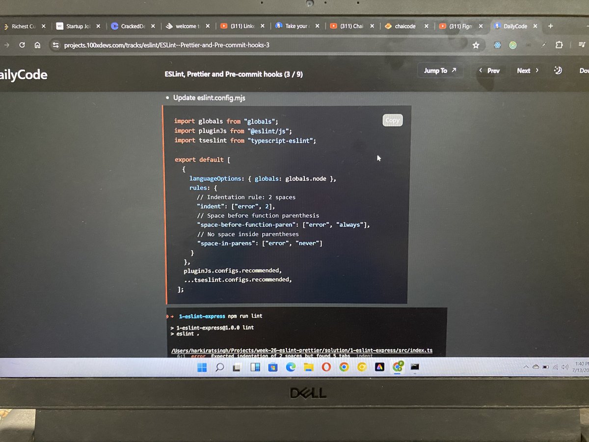 priyankashah317's tweet image. 🪷 This is what I want to understand, and I am looking for material to read about ESLint in depth. Guess what? I found this automatically. Thanks @kirat_tw for creating this amazing content!🌸
#100devs #eslint #nextjs