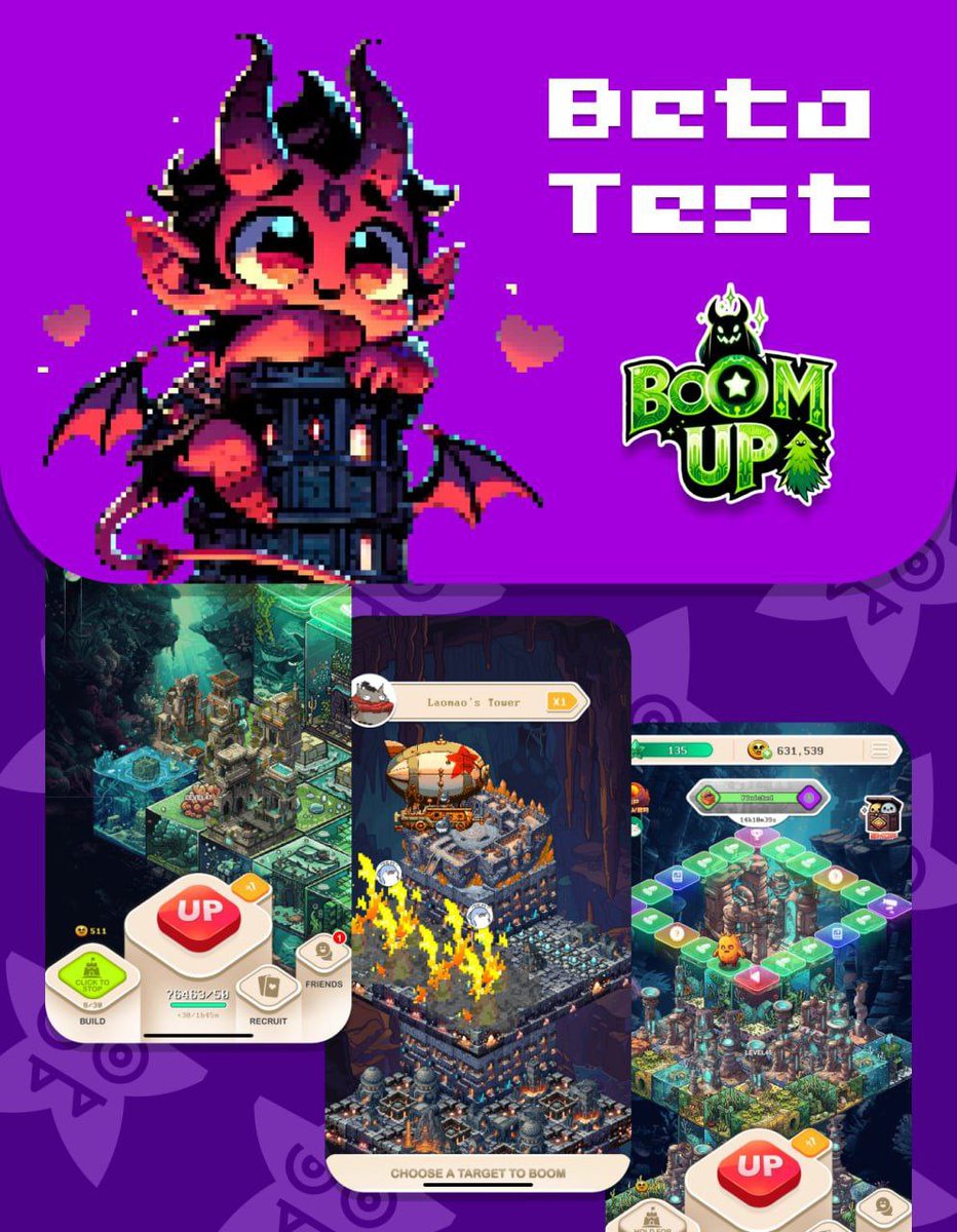 ❤️❤️❤️ایردراپ BOOM UP 
روزشماری میکردم برای بازیش، بالاخره نسخه بتا تستش برای کاربرا دردسترس قرار گرفت💰

🚨 اینو حتما هر ۸ ساعت بهش سر بزنید و از دست ندید بازیشو
✅لینک ربات:t.me/Boomup_game_bo…

توضیحات زیاده داخل کامنت میذارم