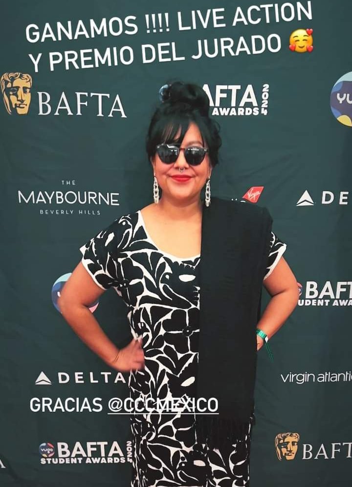 MarbeGtzc's tweet photo. María Conchita Diaz, cineasta mexicana, oaxaqueña GANO! Su cortometraje La Soledad como mejor Live Action en los Premios BAFTA student awards. @BAFTA @CCCMexico Muchísimas felicidades 🎉🎉🎉 https://t.co/t6MaNJV7fk