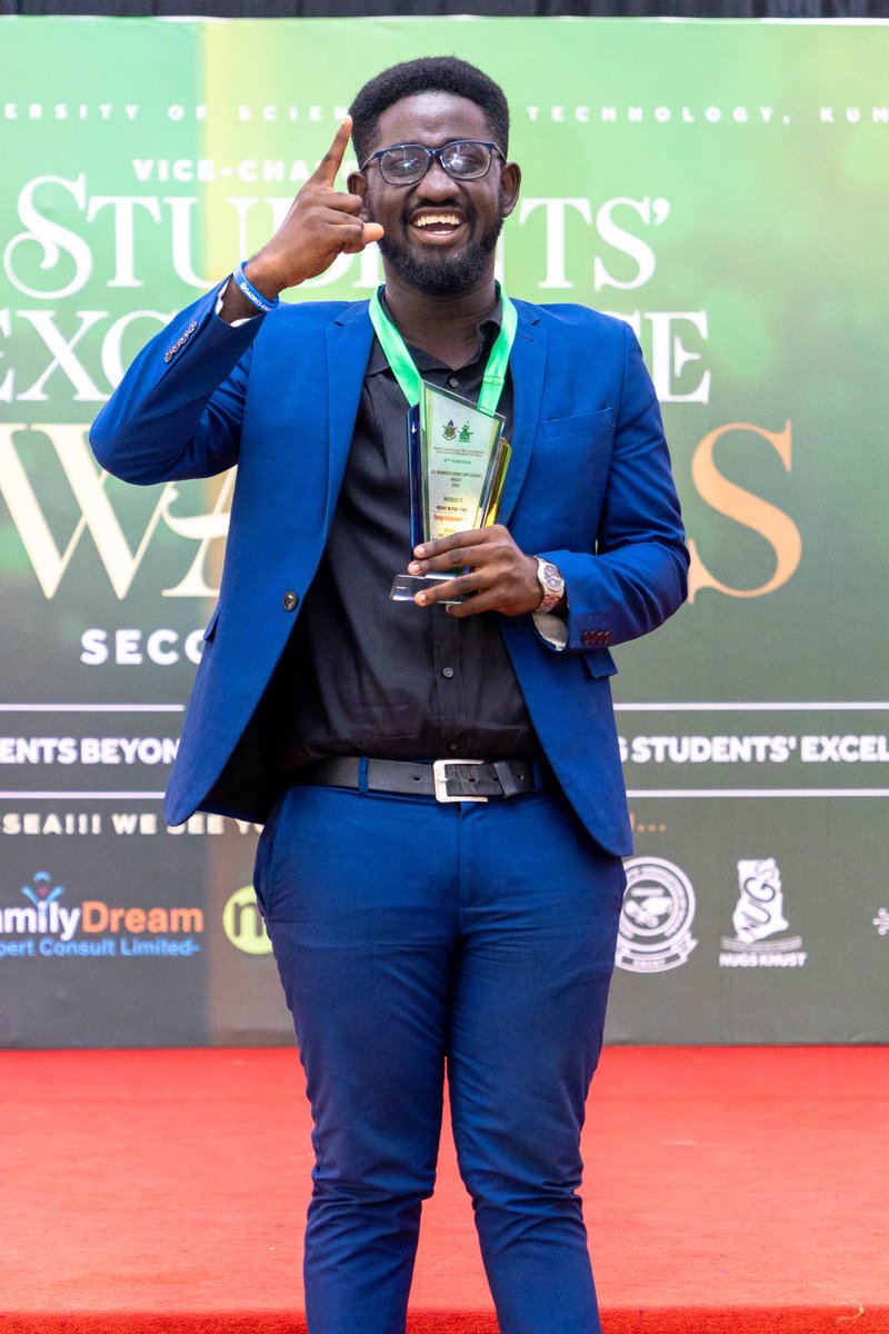 i_am_nereus1's tweet photo. 🌟Honored and Grateful🌟

Thrilled to be named All-Rounded Exemplary Student at the Vice Chancellor’s Awards 2024! Huge thanks to my peers and mentors for their support. Excited to keep making a positive impact at KNUST!

#KNUST #Leadership #CommunityService #Gratitude https://t.co/DLaQ10Z42C