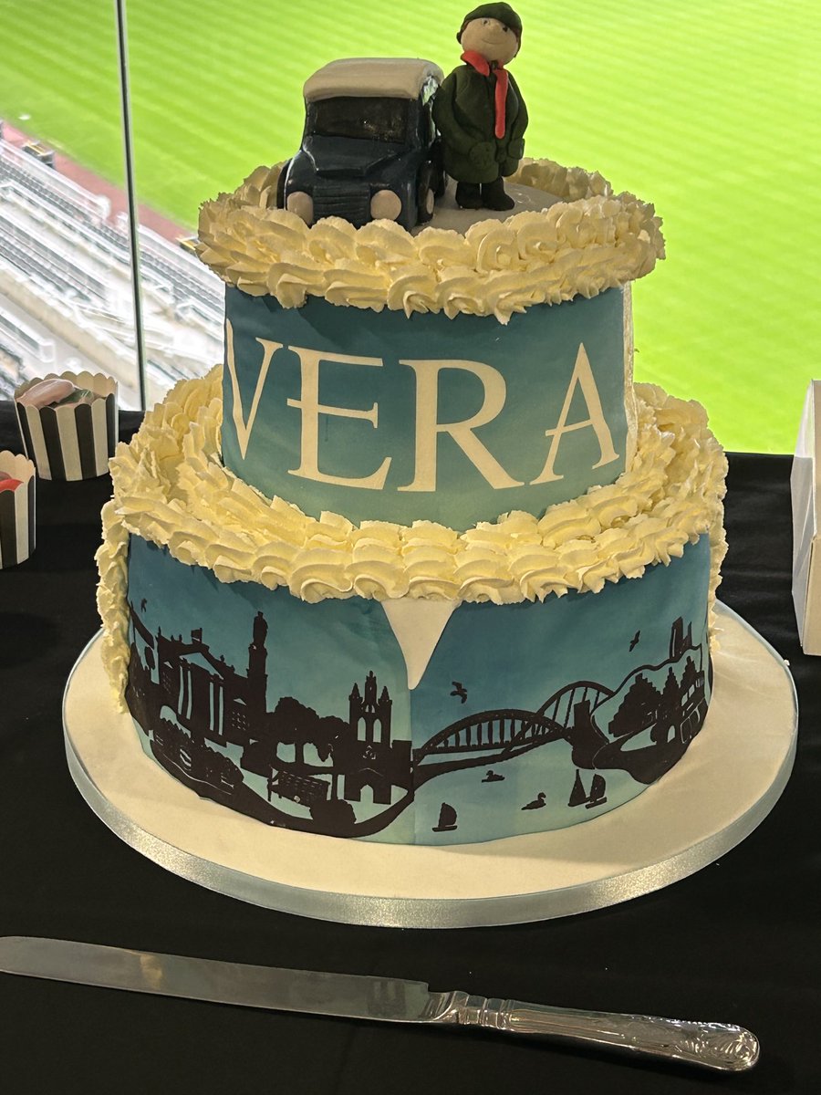 Emotional final day of Vera filming. Thanks to the whole team for letting me be a part of it. And for an amazing wrap party in the perfect Geordie location.