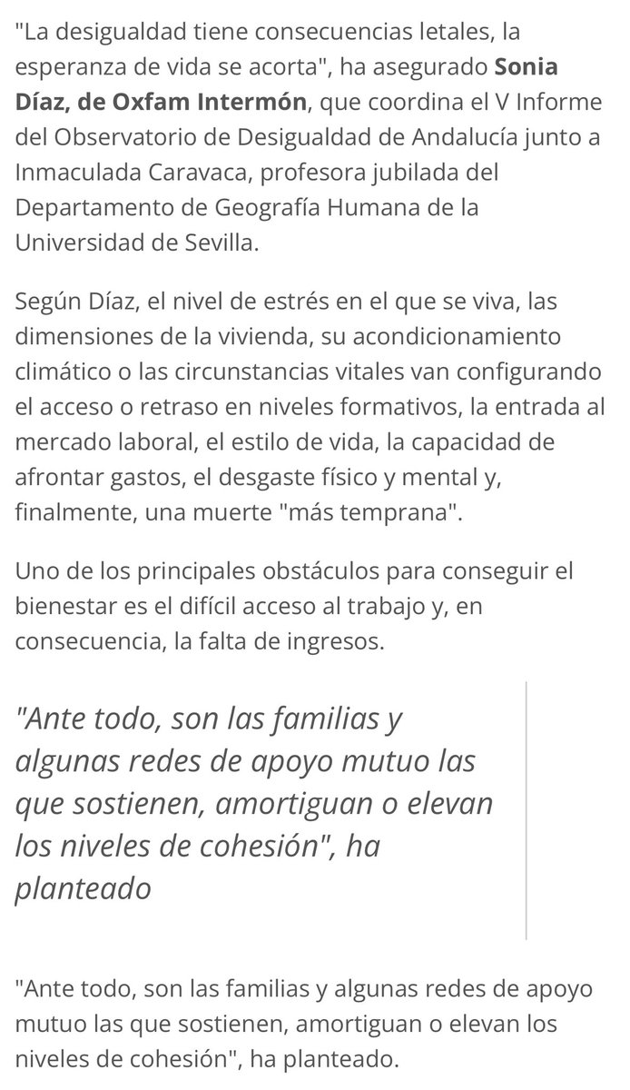 joancmarch's tweet photo. ❌Estudio de cómo las #condicionesdevida influyen en #mortalidad = la población de barrios pobres de Sevilla vive hasta 9 años ⬇️ q las de los ricos
#PolígonoSur esperanza de vida de Corea del Norte. #SantaClara = a la de Japón
Mis #CrónicasSanitarias
🔴https://t.co/nMVsHunMG4 https://t.co/eWZrsK6DJU