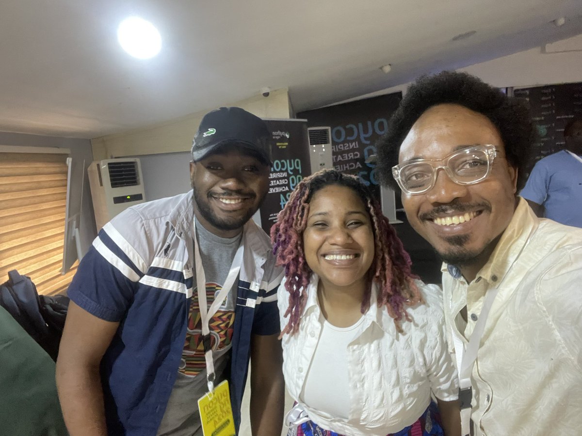 Kafui4k's tweet image. Day 4️⃣ is set to be some fireworks 🎇 💥 @PythonNigeria with the @BajoranEngineer #keynoting this morning, and I get to sure the story of @PythonHo in my talk “building a thriving Python community - from workshops to masterminds”

#PyConNigeria2024
#PyConNG2024
#PythonNigeria2024