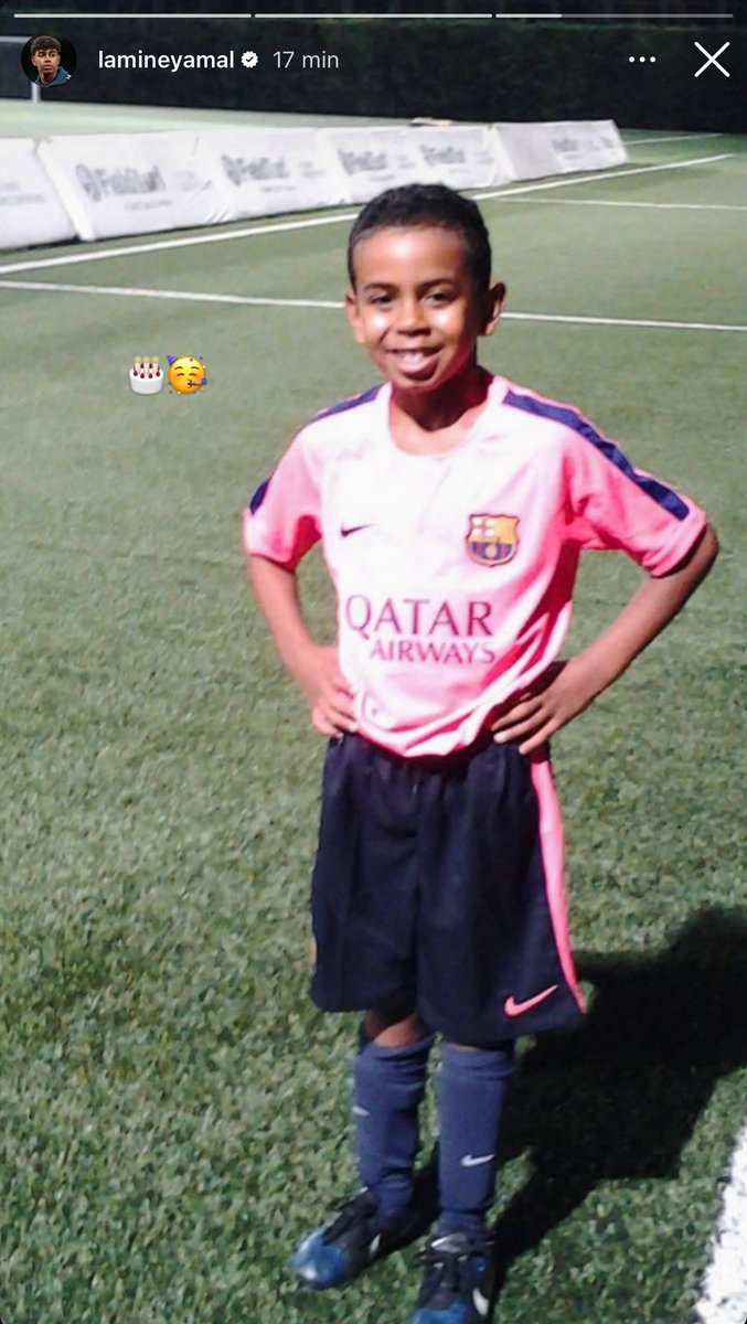 Tras romper el récord de Pelé, hoy Lamine Yamal cumple 17 años. Felicidades crack
