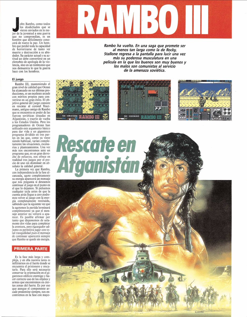 SirArturo3's tweet image. ¿Mañana lluviosa? ¿también se os ha fastidiado la piscina como a mi? Pues hala, aquí os dejo el análisis/guía de la adaptación a videojuego de la película Rambo III publicada en #Micromania. Ahora ya no tenéis excusas para salvar al Coronel Trautman!
#Retrogames #Ocean