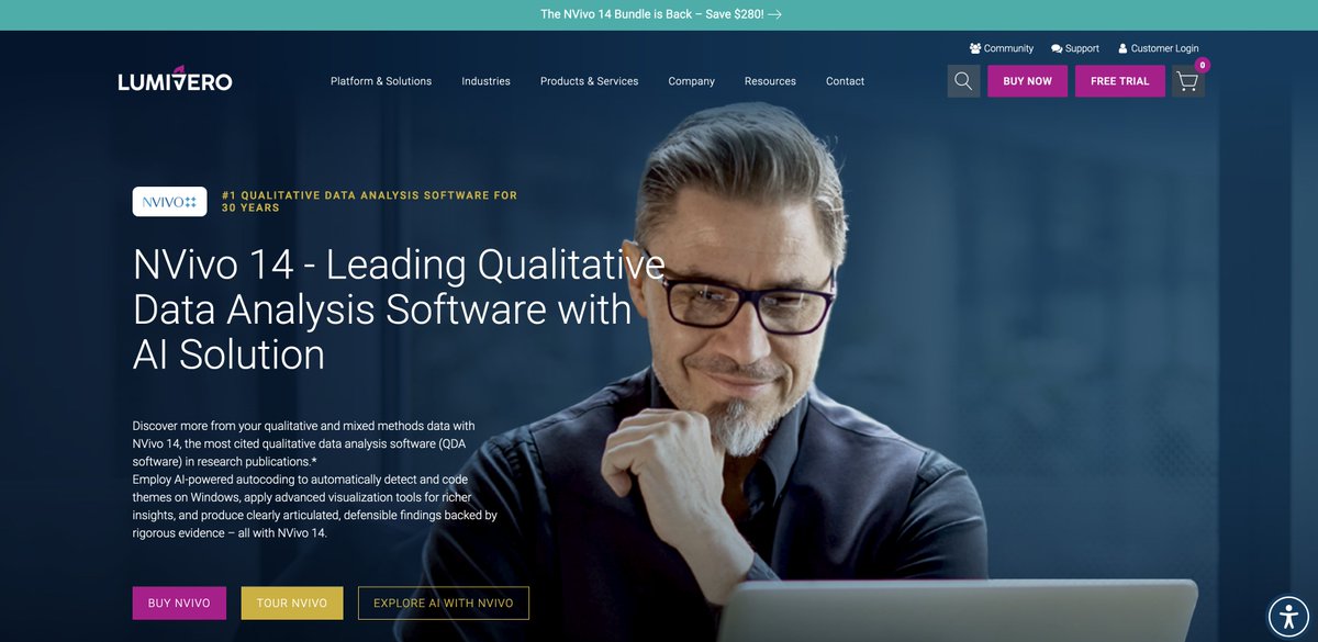 NVivo. For satisfied corporate supervillains.