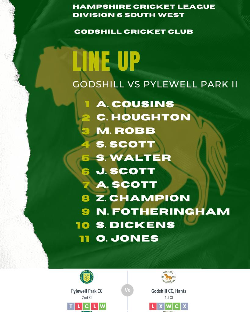 🏏 TEAM NEWS 🏏 

We travel to <a href="/pylewellcricket/">pylewellcricketclub</a> today to take on the seconds. Excited doesn't begin to cover it