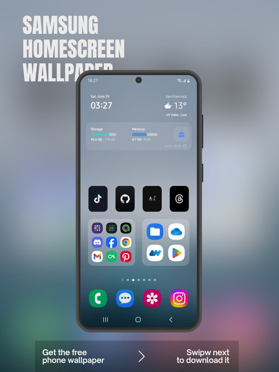 folderwidget's tweet photo. Homescreen and blur wallpaper
#homescreen #Android #OneUI #Wallpapers #apps #android https://t.co/zMWpQWJWpf