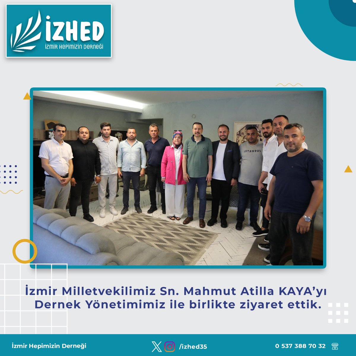 izhed35's tweet photo. İzmir Milletvekilimiz Sn. Mahmut Atilla Kaya Vekilimizi Dernek Yönetimimiz ile birlikte ziyaret ettik. Sayın Vekilimize göstermiş olduğu ilgi ve alâka için teşekkür ederiz. @MAtillaKaya
#BuŞehirHepimizin 

#izmir #hepimizin #derneği #birlik #beraberlik #yardımlaşma #dayanışma https://t.co/QR7v2Q65Wa