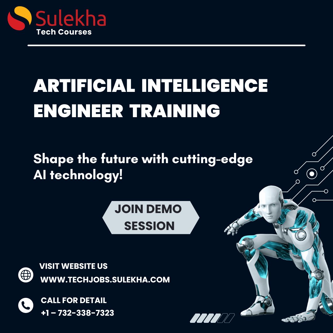 sulekhatraining's tweet image. Ready to build the intelligent systems of tomorrow?

Discover AI Engineering programs near you on Sulekha Tech Courses. Your future in shaping AI innovation starts here!

Course Link: techjobs.sulekha.com/artificial-int…

#artificialintelligenceengineer #sulekhaittraining #sulekhaus