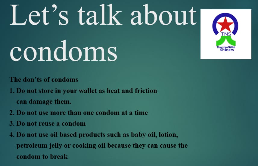 TNSCBO's tweet photo. Let's talk about condoms 
#Health #healtheducation https://t.co/2kp8HVpom6