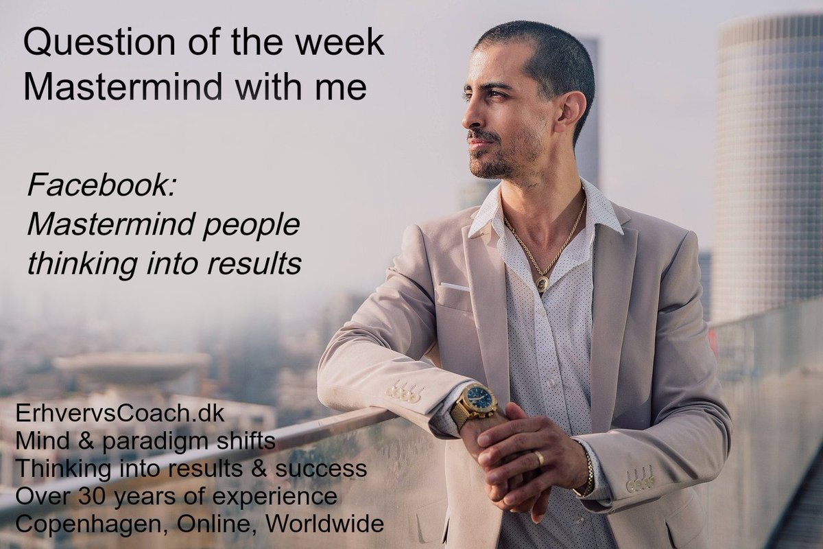 ErhvervsCoach's tweet photo. #PQ #PositiveIntelligence #MentalFitness #Mindset #MindShift #ParadigmShift #ThinkingIntoResults #BobProctor #Coach #Coaching #LifeCoach #BusinessCoach #ErhvervsCoach

Free 🧠 Mastermind Group🚀

ErhvervsCoach®
https://t.co/3UtmS4Tg51
Est 2002 First in Dk
Worldwide Coaching https://t.co/cTodTCtNd1