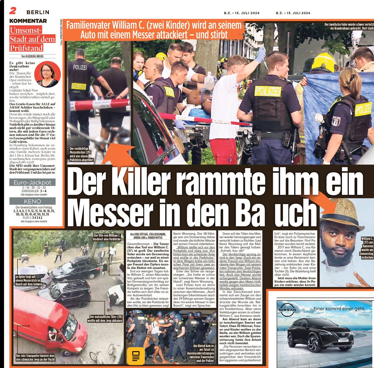 AndreasS2904's tweet photo. Der Mord an dem Pizzafahrer in Berlin durch einen 29-jährigen Türken ist schon Drama genug, aber das dann, wenn die Spurensicherung der @polizeiberlin ihre Arbeit macht, 50 „Landsleute“ meinen, die Polizei mit Flaschenwürfen attackieren zu müssen, ist schier unglaublich.

Es ist an der Zeit, mit entsprechender Gewalt vor Ort und anschließender Verurteilung der Täter gegen dieses Pack (!) vorzugehen.

Es reicht @Innensenatorin ,  @kaiwegner die #VORNAMENDEBATTE ist beendet, wann handelt ihr CDU-Senat?

@fdp_berlin