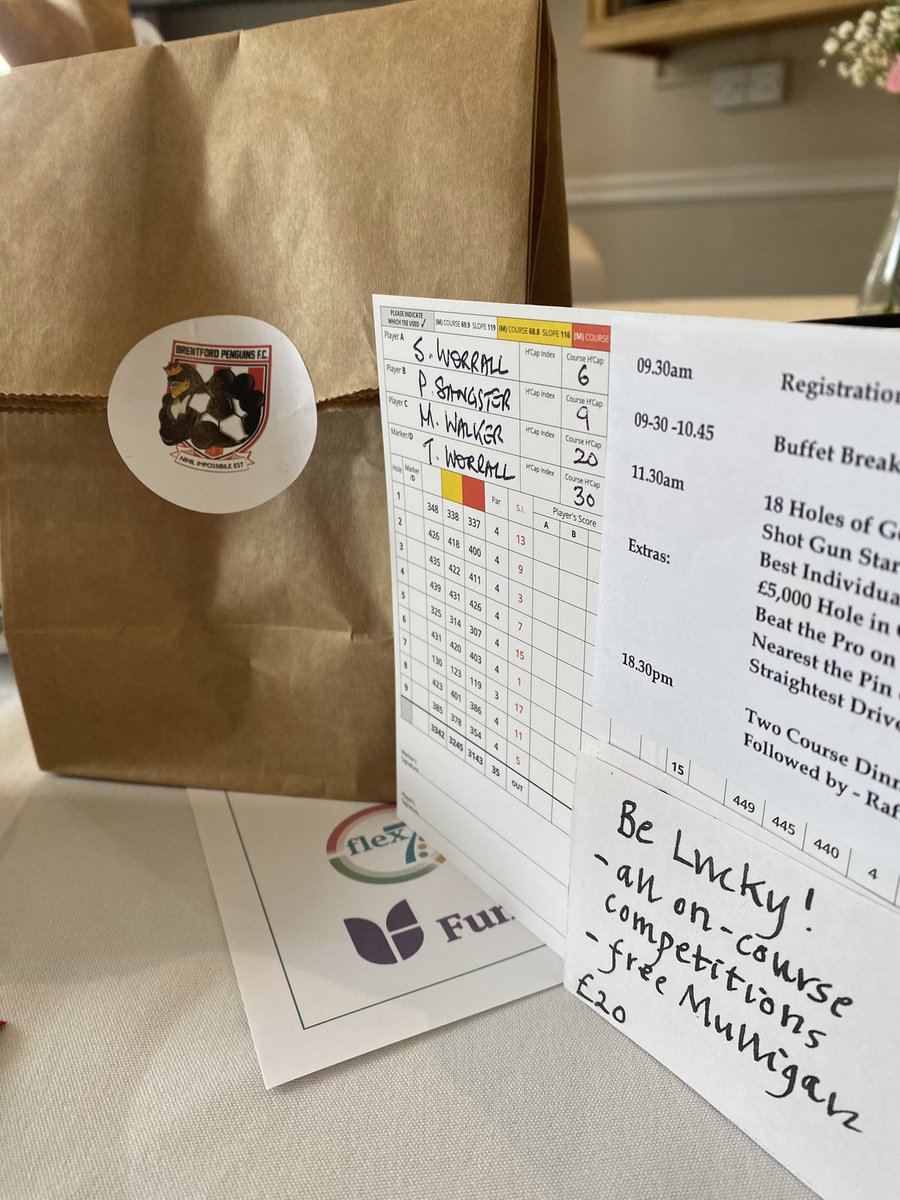 Looking forward to helping raise lots of money for Brentford Penguins <a href="/WykeGreenGC/">Wyke Green Golf Club</a> for Captains Charity Day today. Might need that mulligan playing off the yellow tees! 😳😅