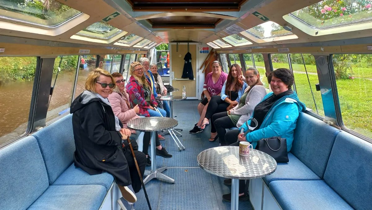 FourteenLocks's tweet photo. Cwmbran Fibromyalgia Friends Group enjoying a trip on our boat Lord Raglan cruising along the Mon & Brec Canal 😀
If you would like to book a trip please call 01633 892167 and press 3 for our friendly volunteer boat crew.
#mbact #boats #canal #volunteers https://t.co/U0VjKlvhpR