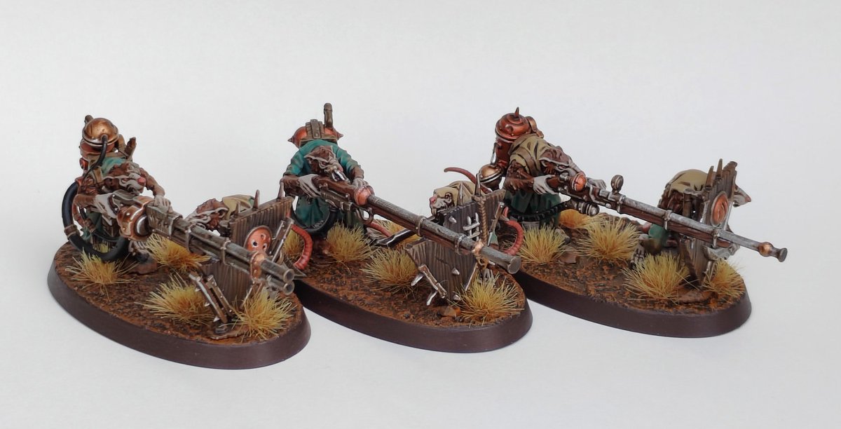 Some of the Skaven units I painted from the Skaventide box!

Big thanks to <a href="/Hellstorm_Mikey/">Hellstorm Mikey</a> for allowing me the opportunity to paint these in the build-up to AoS 4, absolute legend! Happy Skaven day! 🐀🎉
#warhammer #WarhammerCommunity #skaven