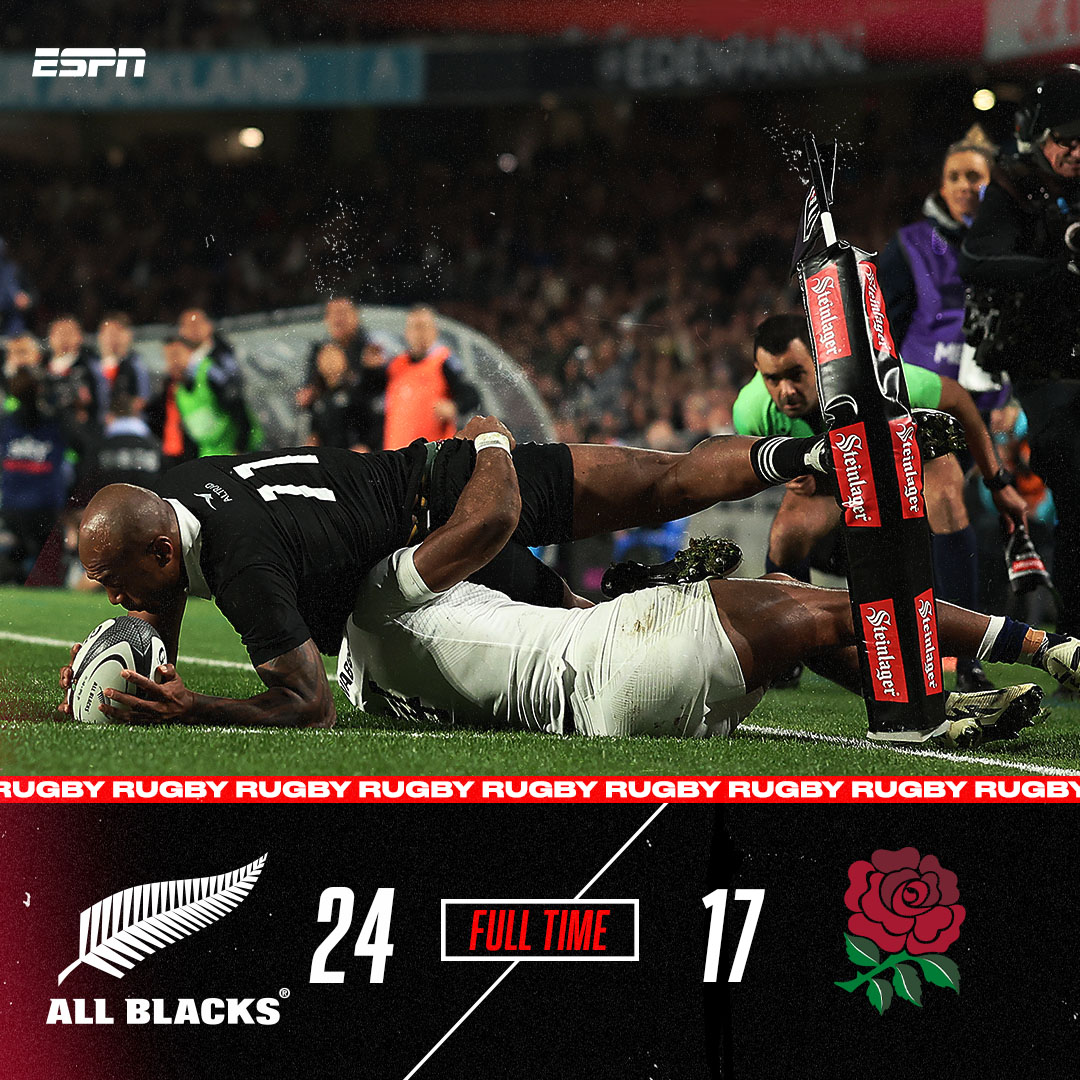 espnscrum's tweet image. ARE YOU NOT ENTERTAINED‼

What an epic 80mins of Test match rugby and the All Blacks make it 2️⃣/2️⃣ under Scott Robertson!