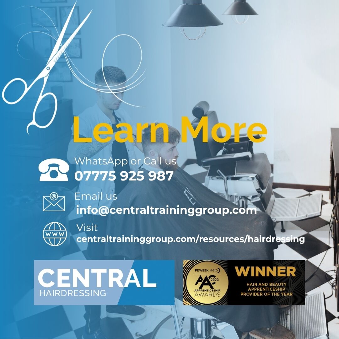 CentralHairAcad's tweet image. If you’ve completed your #HairdressingApprenticeship at Level 2 and are ready to advance your salon career, then the Hairdressing Apprenticeship Level 3 is the training for you.

☎️ Call  𝟬𝟳𝟳𝟳𝟱 𝟵𝟮𝟱 𝟵𝟴𝟳
🌐 Visit:  centraltraininggroup.com/courses/hairdr…

#hairdressingcourse #haircourse